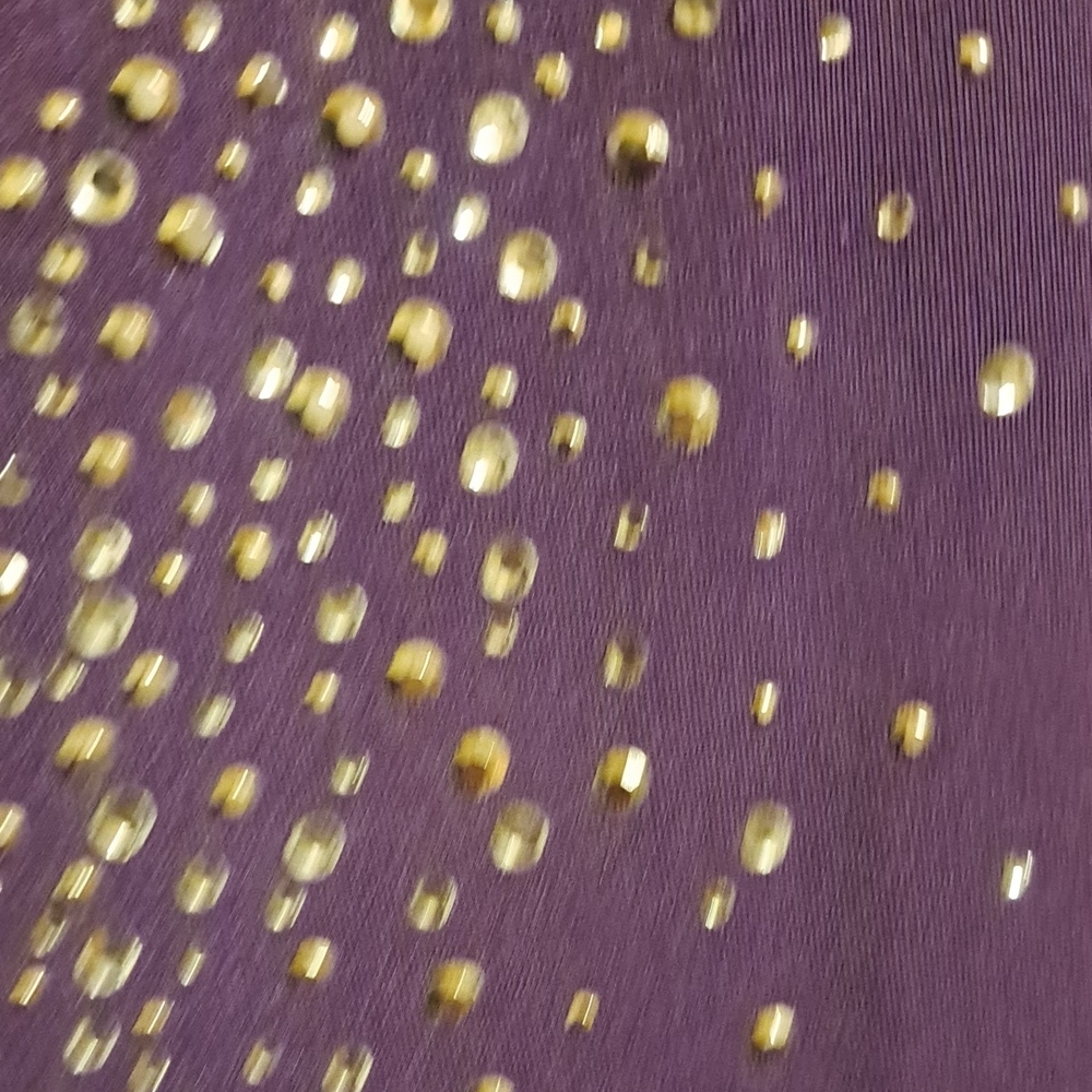 Purple Sleeveless Top with Rhinestone Detailing LAURA ASHLEY - Picture 7 of 7
